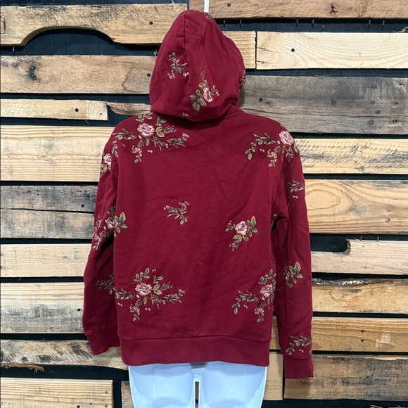 Driftwood Teddy Hoodie Size XS
Floral Embroidered Boho Maroon Hood
Sweatshirt‎ - Picture 5 of 8
